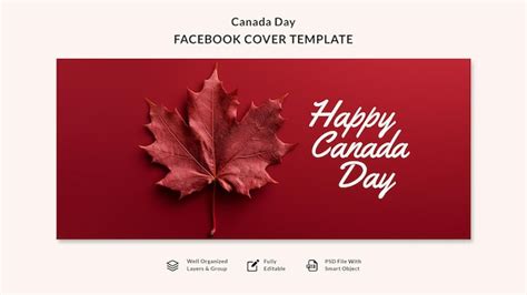 Folheto De Modelos De Cartaz Feliz Dia Do Canad Psd Premium