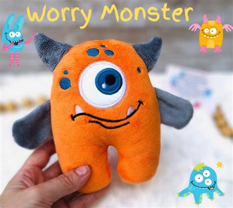 Worry Moster Worryanxiety Monsters Worry Monster Toy Etsy