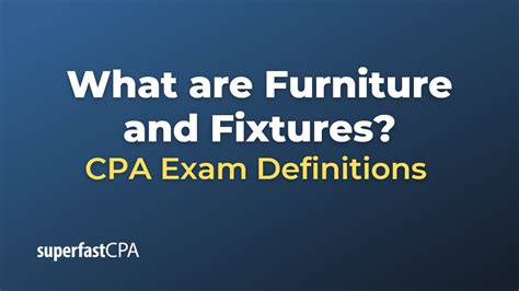 What Are Furniture And Fixtures