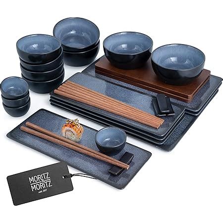 Moritz Moritz Vida Tlg Sushi Geschirr Set F R Personen Sushi