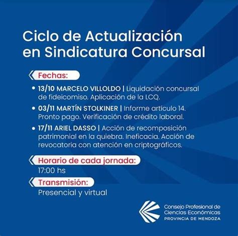 Ciclo De Actualizacion En Sindicatura Concursal El Diario De Las