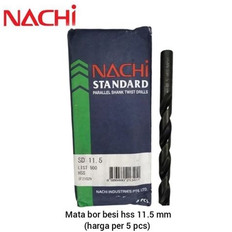 Jual NACHI MATA BOR BESI HSS 11 5 MM HARGA PER 5 PCS Di Lapak Sama