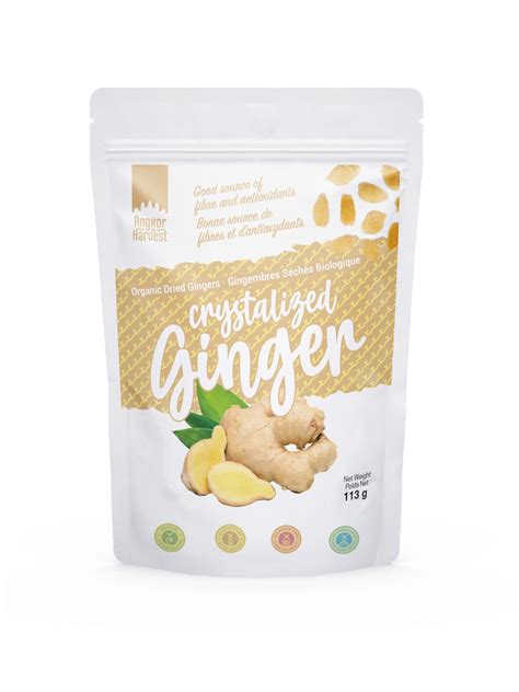 Organic Dried Ginger Crystallized Angkor Harvest