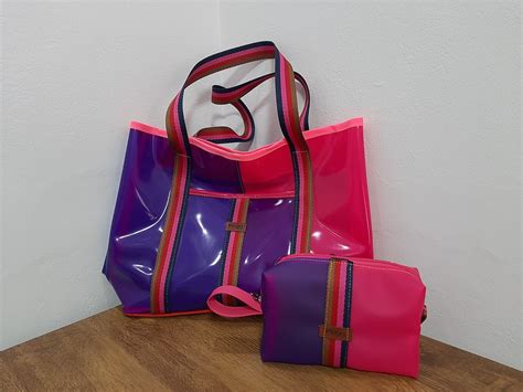 Bolsa Praia Piscina em Silicone Casual Nécessaire Elo7