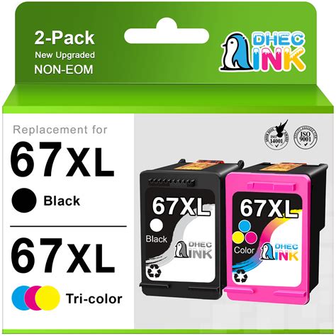 Hp 67xl Ink Cartridges Black And Tri Color For Hp Deskjet 270027522755 And Envy 60556000