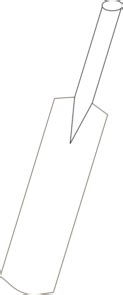 Cricket Bat Outline Clip Art at Clker.com - vector clip art online ...