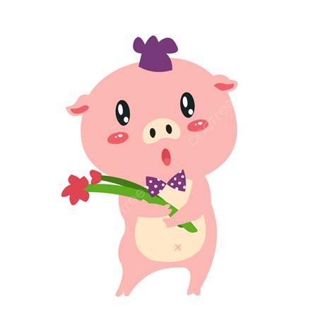 Hand Drawn Pig Vector Hd Png Images Hand Drawn Cartoon Cute Pig Image