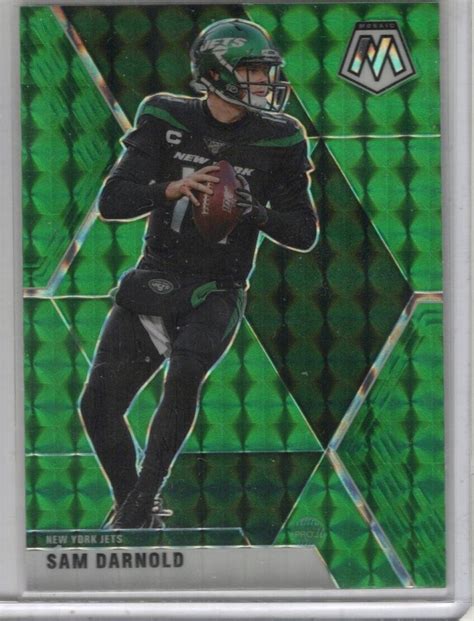 Panini Mosaic Green Prizm Sam Darnold New York Jets Ebay