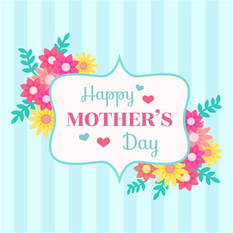 Happy Mothers Day Card Vector 194934 Vector Art At Vecteezy