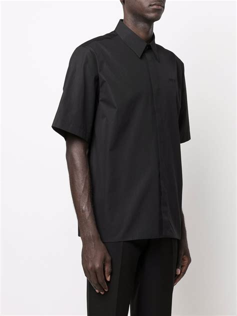 Oamc Short Sleeved Silk Shirt Farfetch