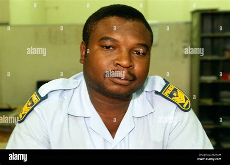 A Policeman In Johannesburg South Africa Stock Photo Alamy