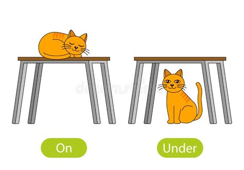 Cat Under Table Stock Illustrations 112 Cat Under Table Stock