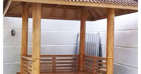 Gazebo Kayu Kelapa Taman Depan Jual Furniture Murah