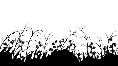 Grassland Clipart Black And White