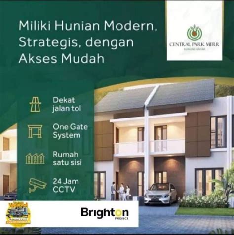 Rumah Lantai Baru Modern Central Park Gunung Anyar Mulai M An