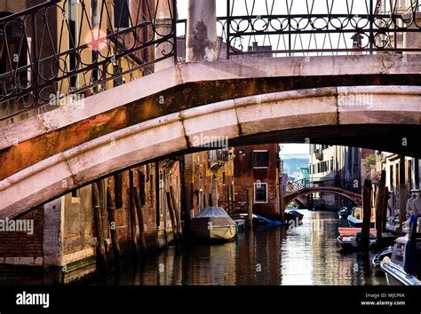 Italy, Venice, bridge, canal Stock Photo - Alamy