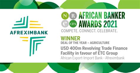 Afreximbank Awarded Deal Of The Year Agriculture At The 2021 African