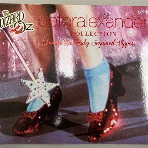 New In Box Wizard Of Oz Peter Alexander Red Ruby Slippers Size 6 Red S