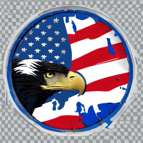 USA Eagle Flag Logo Design · Creative Fabrica