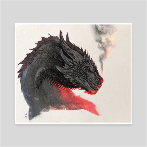 Balerion An Art Canvas By Siosin INPRNT