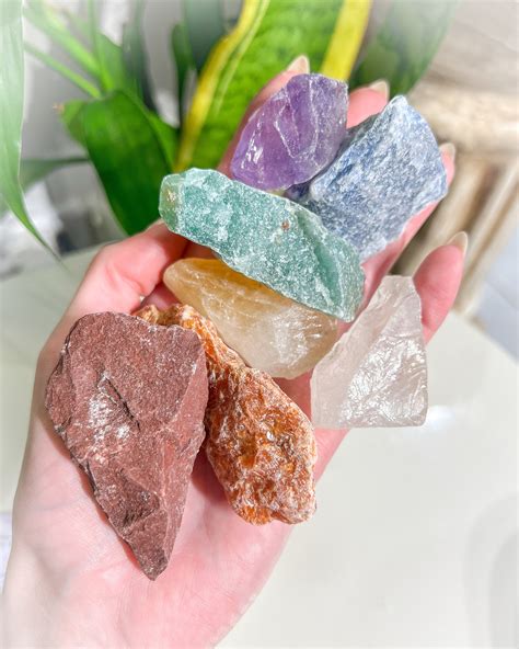 Kit 7 Chakras Grande Pedras Naturais Brutas