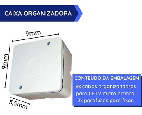 Caixas Prote O Organizador Para Cftv Micro Branca Stilus