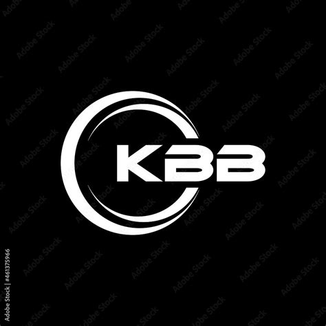 KBB letter logo design with black background in illustrator, vector ...