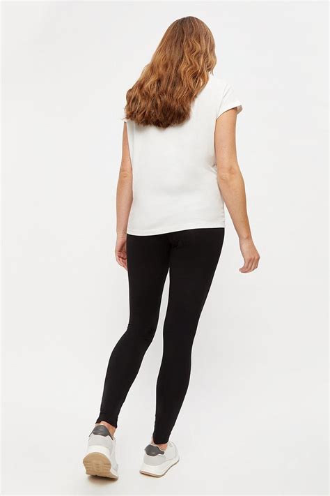 Leggings Maternity Black Over Bump Cotton Leggings Dorothy Perkins