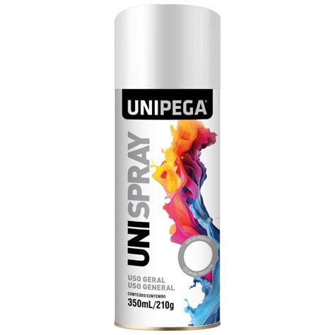 Tinta Spray Uso Geral Branco Brilhante Ml G Unipega Unipegashop