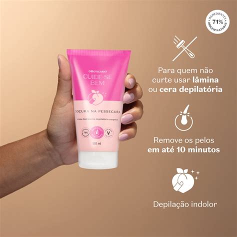 Creme Hidratante Depilat Rio Corporal Cuide Se Bem Do Ura Na Pessegura