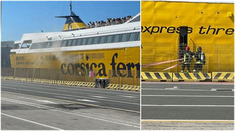 Piombino Principio Dincendio Sul Traghetto Passeggeri Evacuati Dalla