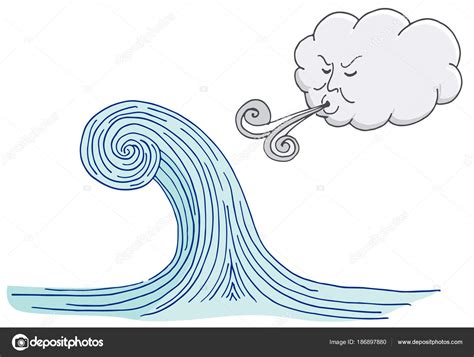 Imagenes Del Viento Animadas S Mbolo Del Clima De Dibujos Animados Ve