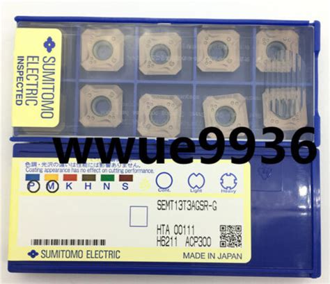 Sumitomo Semt T Agsr G Acp Cnc Milling Blade Carbide Inserts Pcs