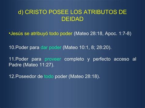 La Deidad De Cristo Ppt