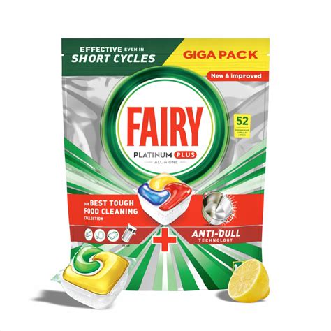 Fairy Platinum Plus Lemon Szt All In One Kapsu Ki Do Zmywarki