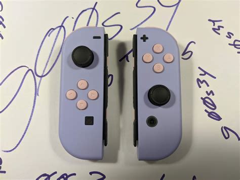 New Nintendo Switch Custom Light Purple Joycons With Pink Etsy