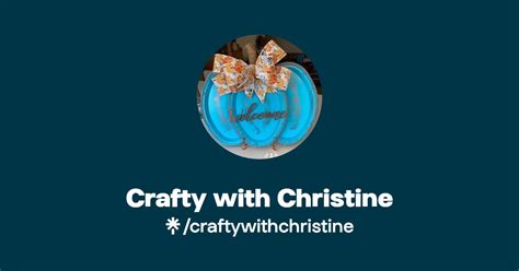 Crafty With Christine Instagram Facebook Tiktok Linktree