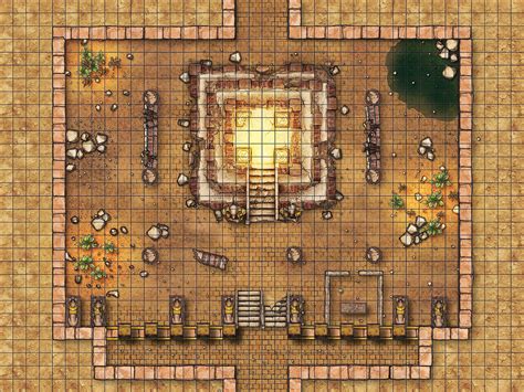 Buried Desert Temple Map : r/inkarnate