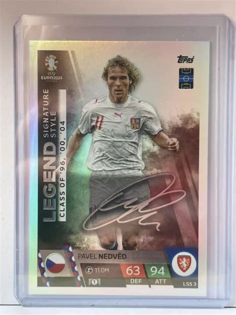 LEGEND SIGNATURE PAVEL NEDVED Match Attax EURO 2024 Germany Euros 24