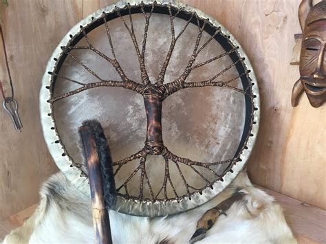 Shaman Drum Tree Of Life 20 Siberian Drum Spirit Music Etsy