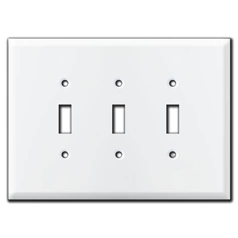 Ultra Jumbo 75 Double Toggle Light Switch Covers White