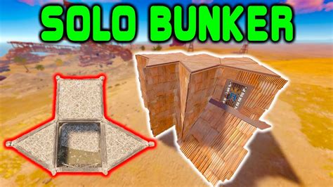 Rust Base With New Bunker Solo Rust Base Design Youtube