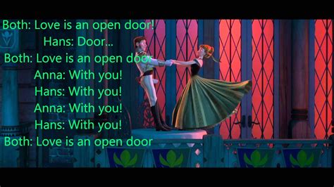 Love Is An Open Door Frozen Lyrics