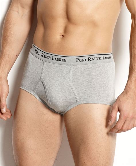 Polo Ralph Lauren Underwear Mid Rise Brief 4 Pack In Gray For Men Lyst