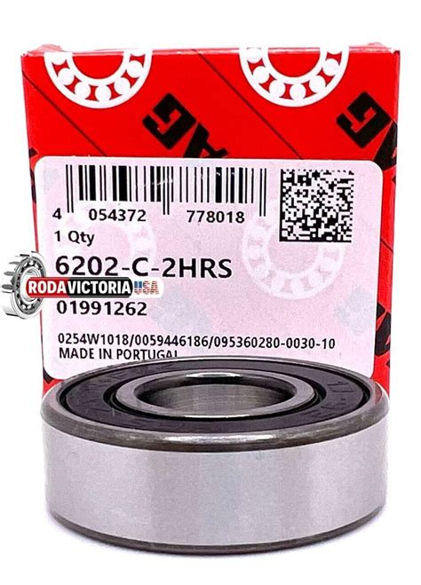 FAG 6202 2RS C3 Deep Groove Ball Bearing Rubber Sealed 15x35x11 Mm