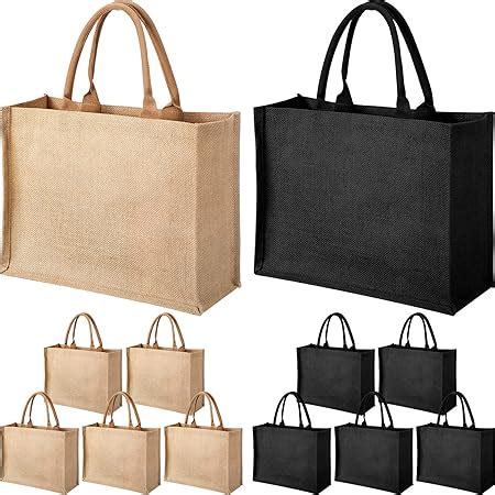 Amazon 24 Pack Burlap Jute Tote Bags Bulk Large Jute Tote Bags