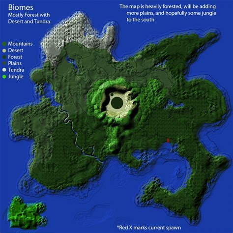 Custom Island Terrain Wip Minecraft Map