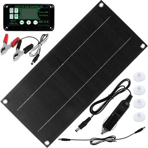 Kit De Panneau Solaire Portable W V Haute Efficacit En Silicone