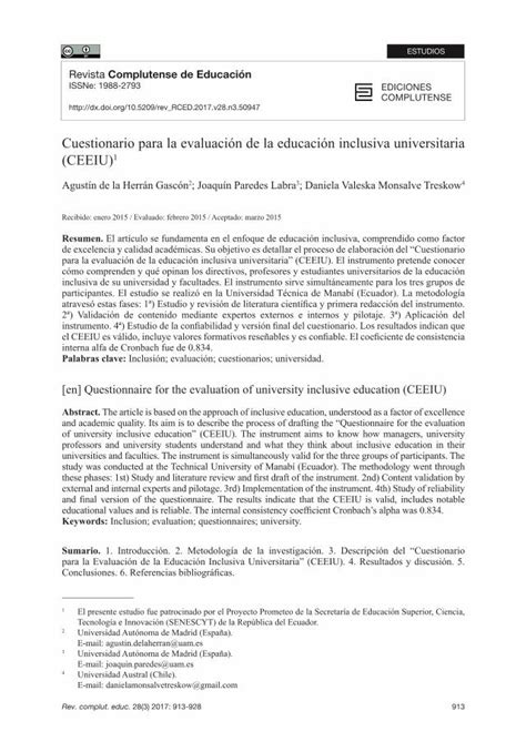 PDF Cuestionario para la evaluación de la educación inclusiva