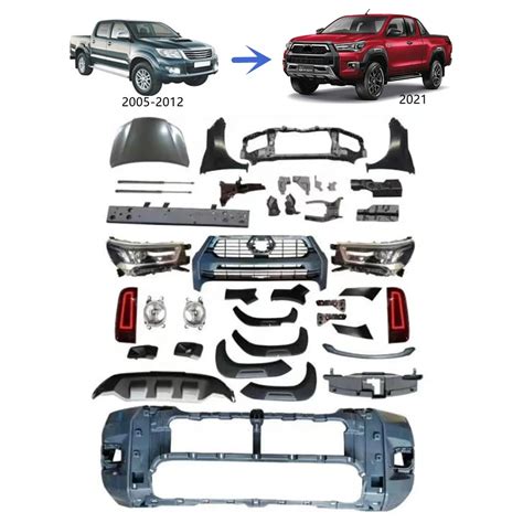 Facelift Body Kits With Headlights To Hilux 2021 Conversion Kits Buy To Hilux 2021 Facelift Kits